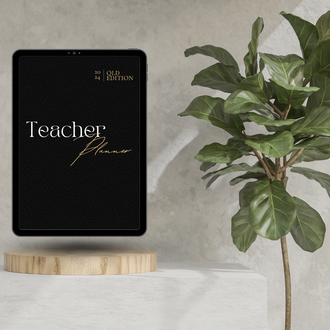 2024 Digital Teacher Planner - Leather Look