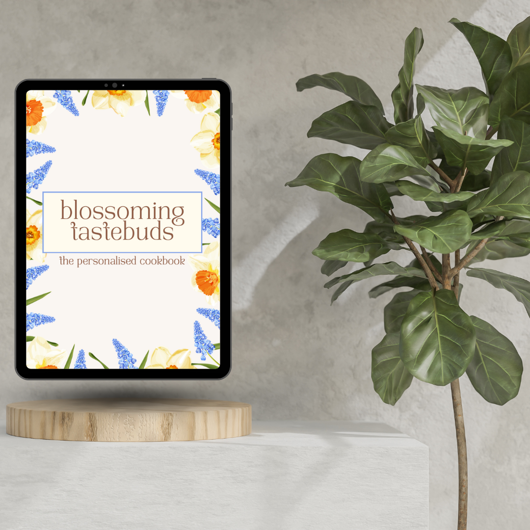 Floral Personalised Digital Cookbook