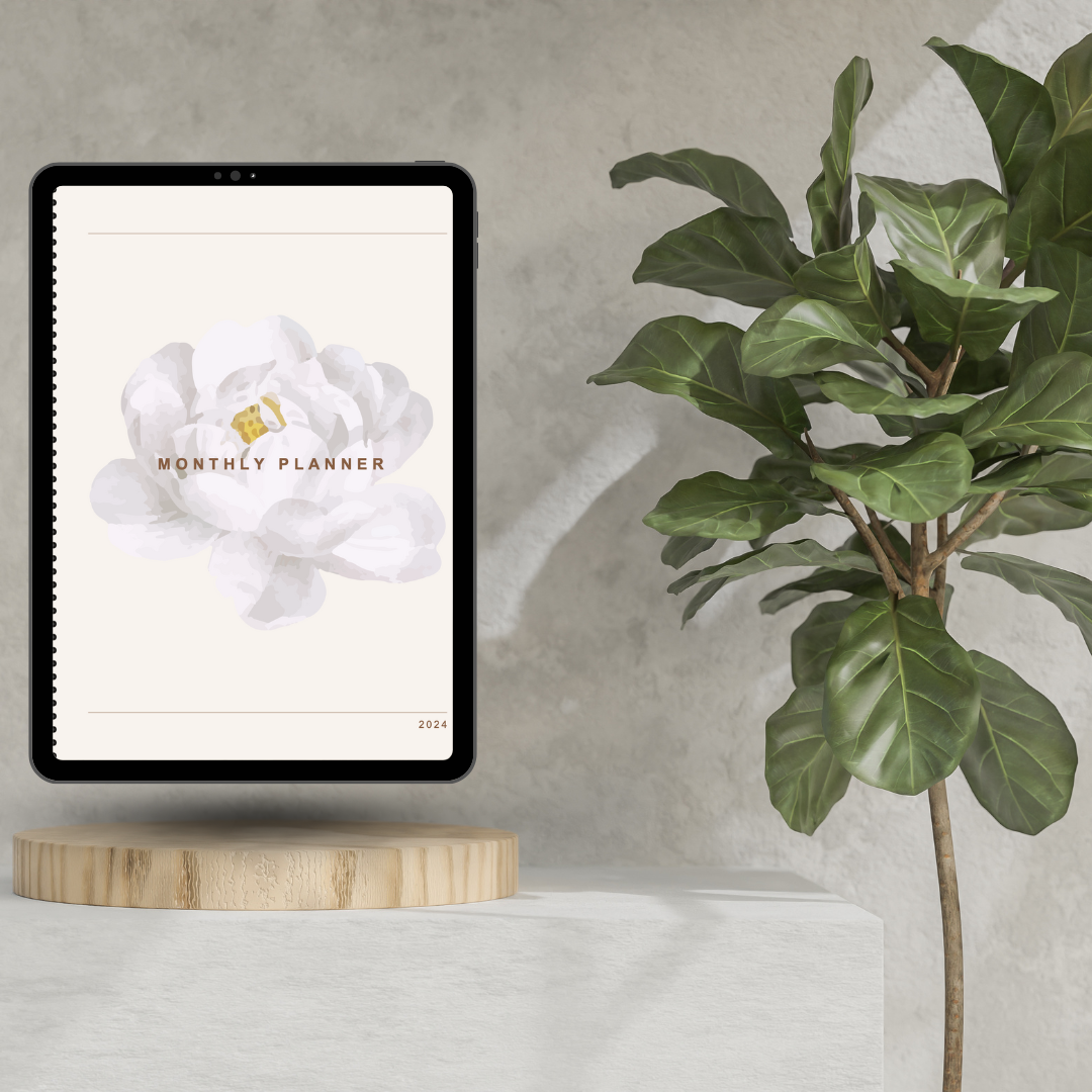 2024 Digital Daily Planner - Flower