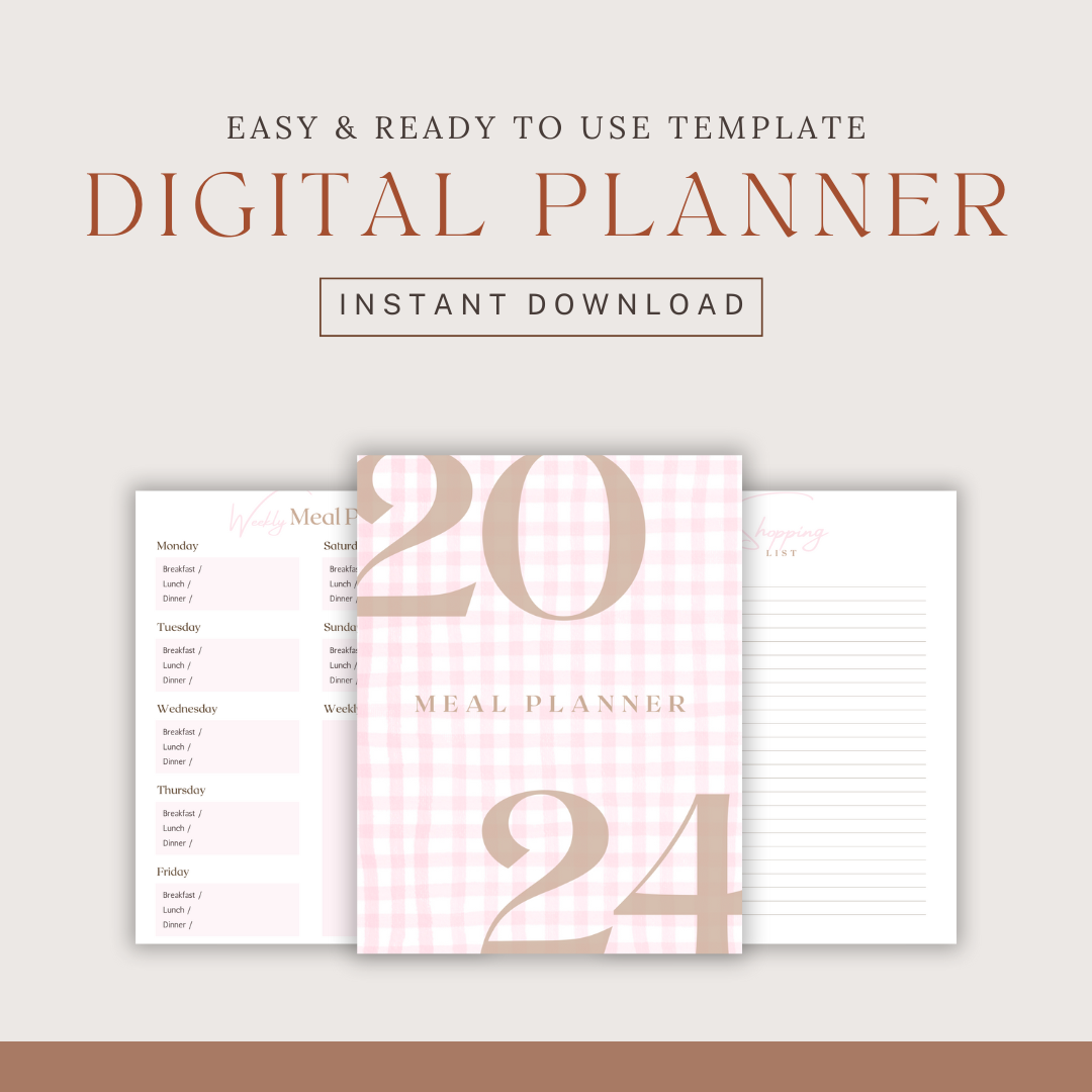 2024 Digital Meal Planner