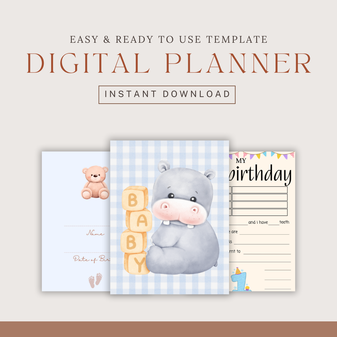 2024 Baby Milestones Journal