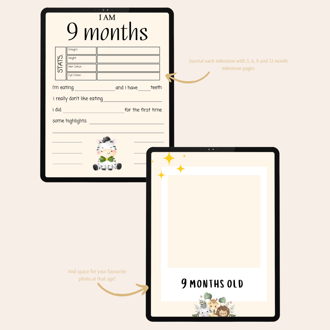 2024 Baby Milestones Journal