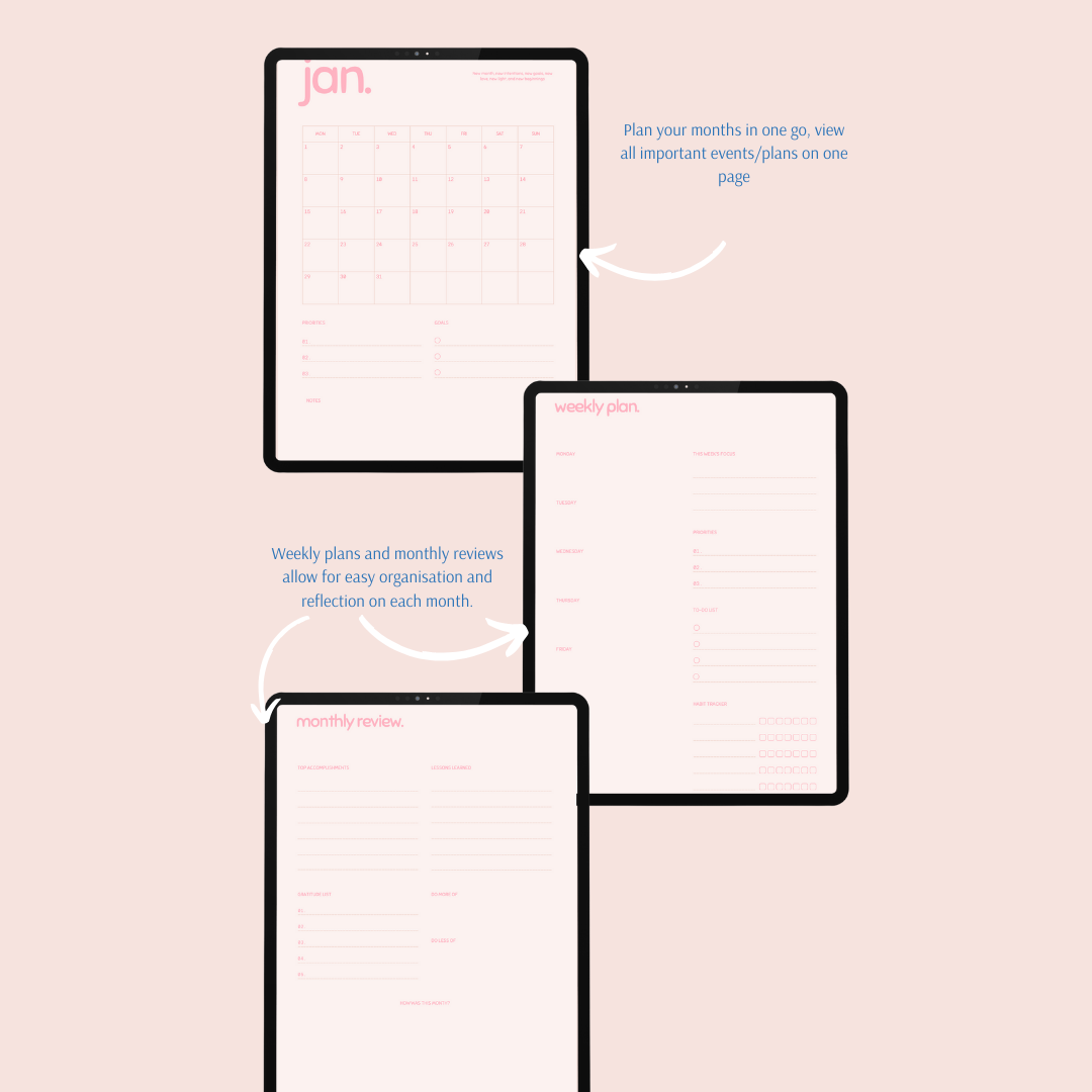 2024 Digital Monthly Planner