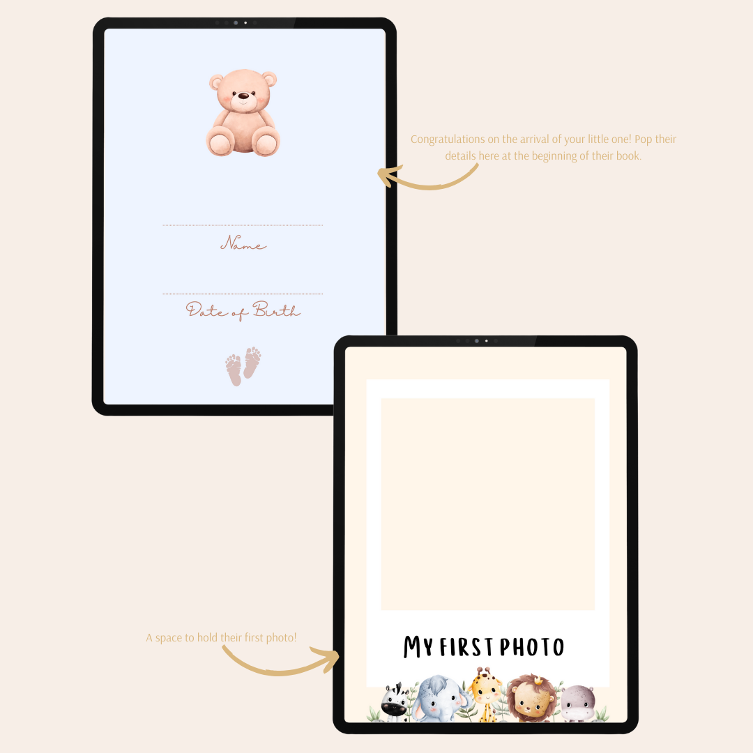 2024 Baby Milestones Journal