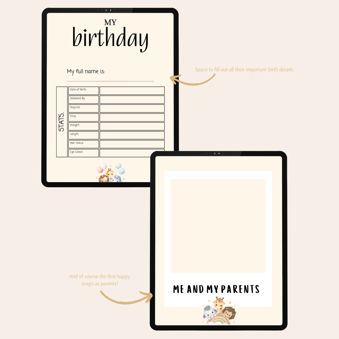 2024 Baby Milestones Journal