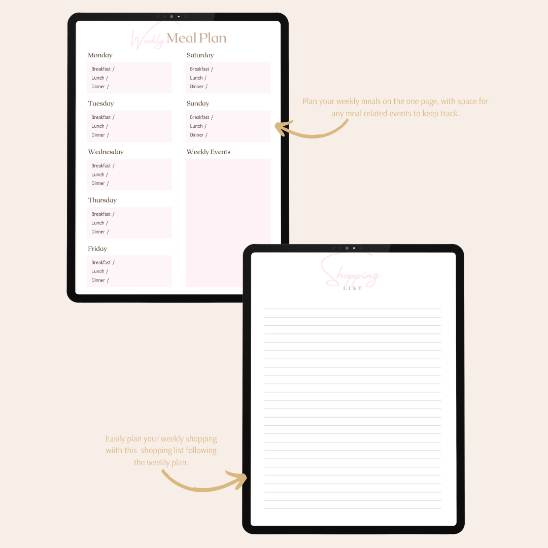 2024 Digital Meal Planner